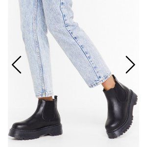 Nasty Gal Black Booties size 10